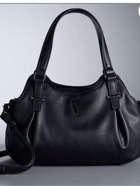 Simply Vera Vera Wang Black Structured Shoulder Bag. Never used.